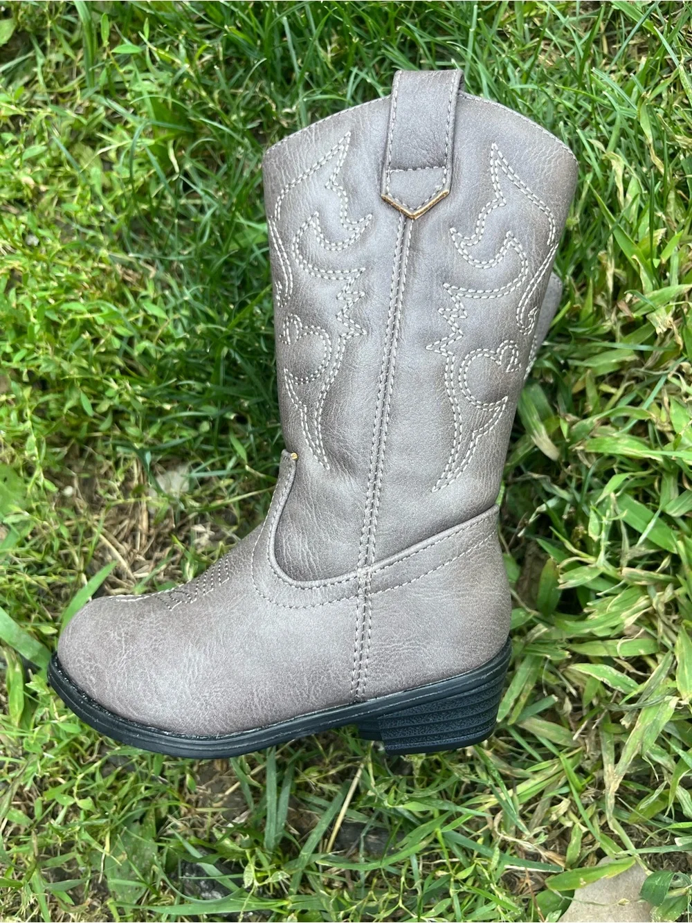 Kids Western Cowboy Boot - Gray